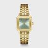 Gracieuse Petite Watch Steel, Sage Green, Gold Colour