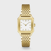 Gracieuse Petite Watch Steel, White, Gold Colour
