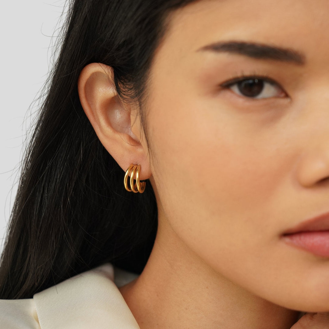 Ana Triple Earrings
