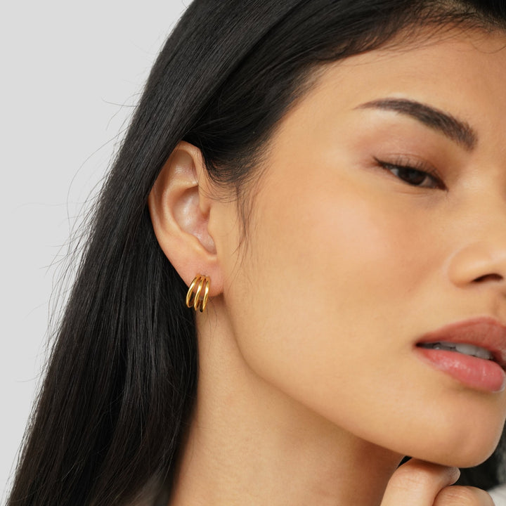 Ana Triple Earrings